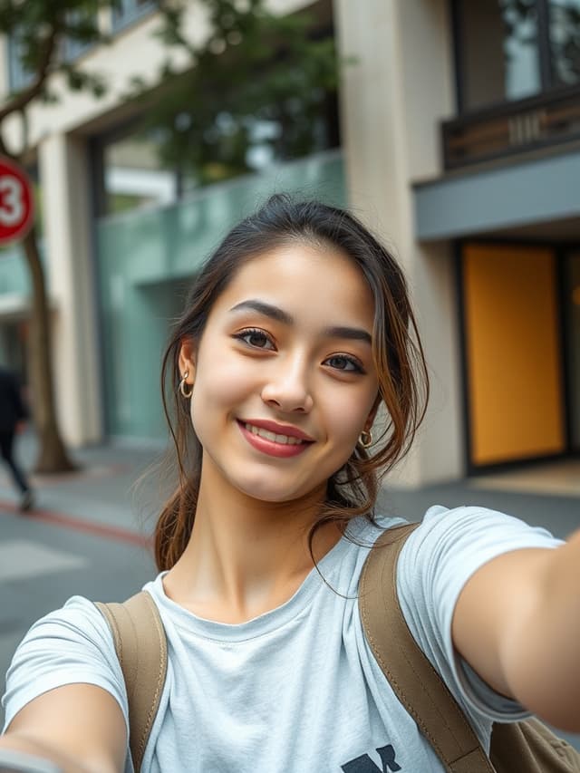 Outdoor selfie